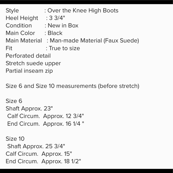 NEW Killer Over The Knee Boots Black Size 6 - Picture 8 of 8